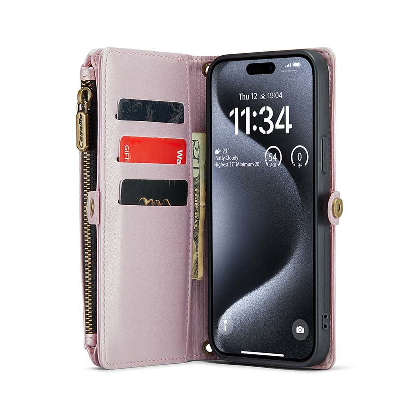 CaseMe Crossbody RFID Phone Bag Pink