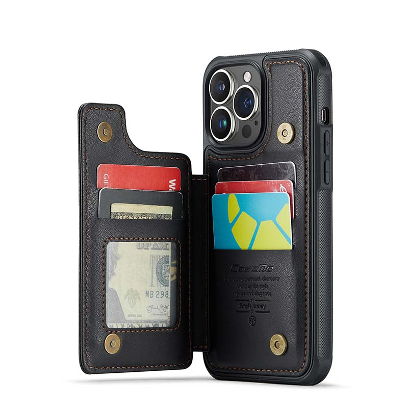 CaseMe Cardholder RFID Phone Case Black
