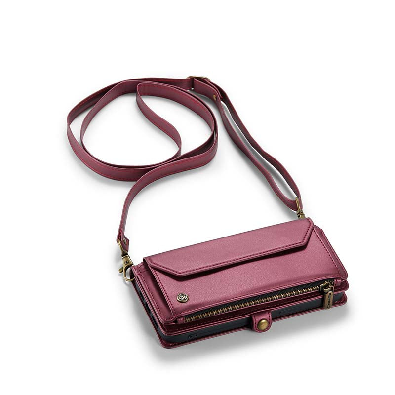 CaseMe Crossbody RFID Phone Bag Red