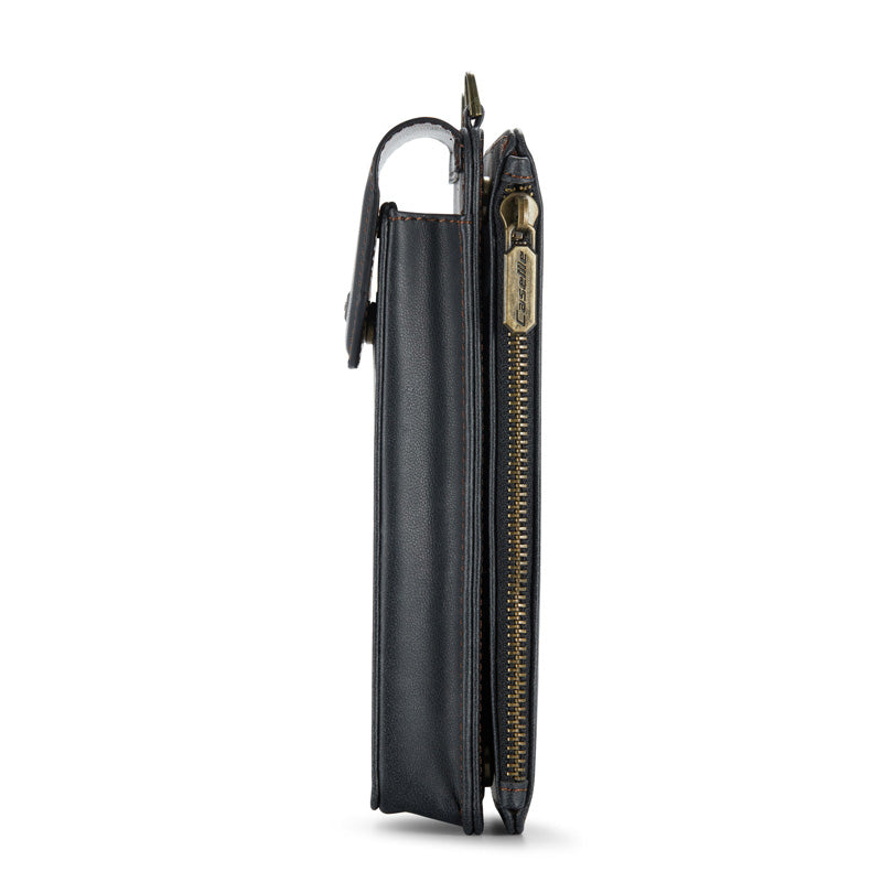 CaseMe Crossbody RFID Zipper Phone Bag Black