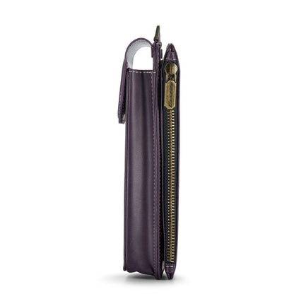 CaseMe Crossbody RFID Zipper Phone Bag Purple